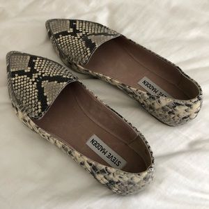 Steve Madden snake print shoes